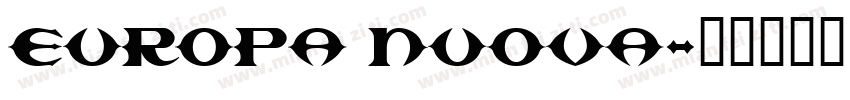 Europa Nuova字体转换